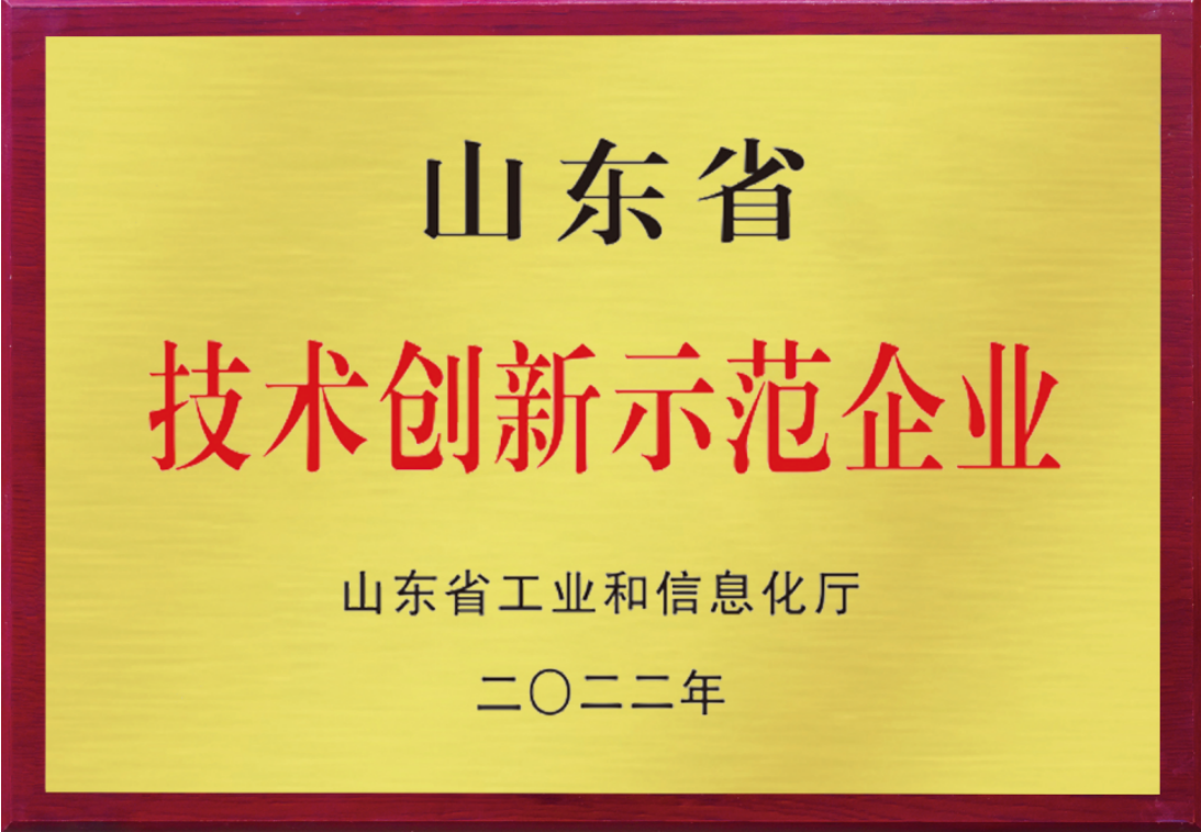 山東省技術創(chuàng)新示范企業(yè)